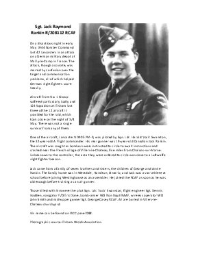A preview of a PDF biography for Rankin, Jack Raymond